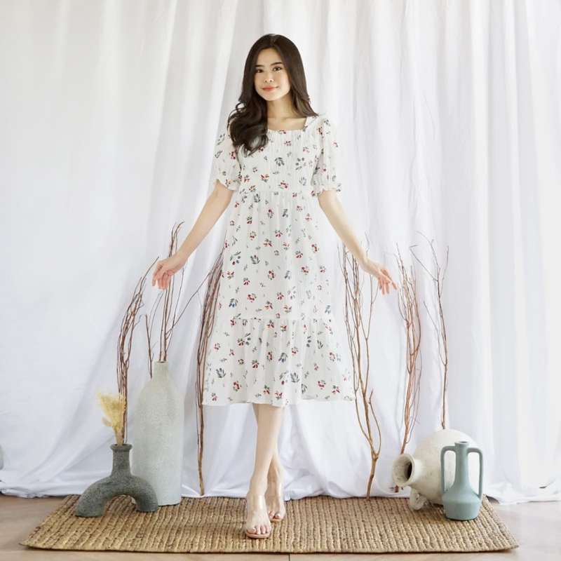 Promo Sola Dress Dress Bunga Dress Casual Korean Style Dress Midi Babypink Diskon 20 Di Seller Lovalotta.id Cipedak Kota Jakarta Selatan Blibli