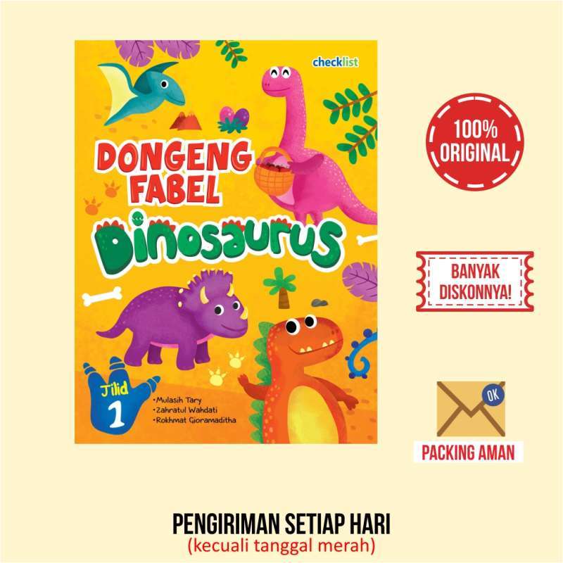 Jual Buku Cerita Bergambar Dongeng Fabel Dinosaurus Jilid 1 Full Color Online Oktober 2020 Blibli Com