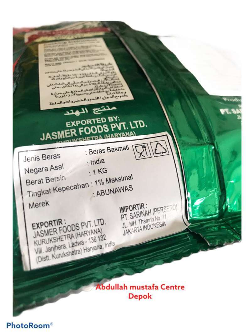 Jual Beras Premium New Basmati 1kg Grade A - Manis di Seller ...