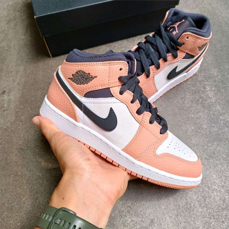 High Top Aj1 Pink Quartz Air Jordan Mid Pink Quartz (GS