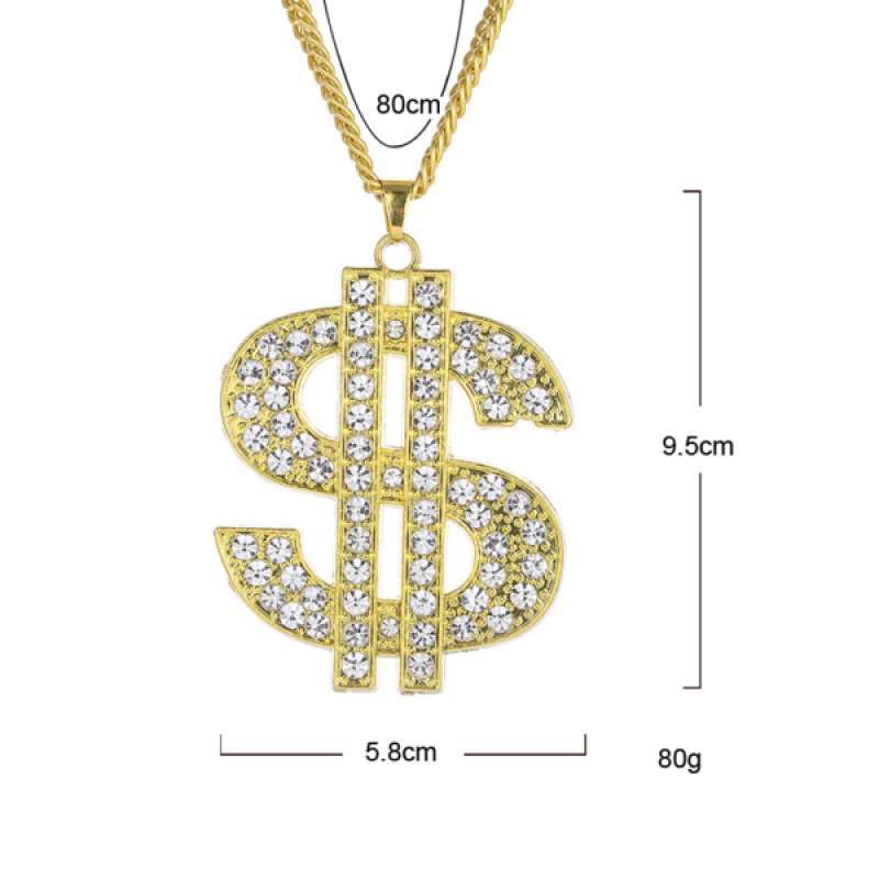 Jual 18k Gold Plated Dollar Sign 