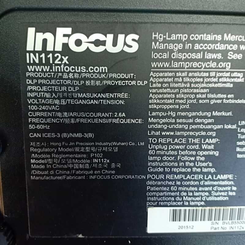 Promo PROYEKTOR INFOKUS IN112X Diskon 2% di Seller Kamsahita ...