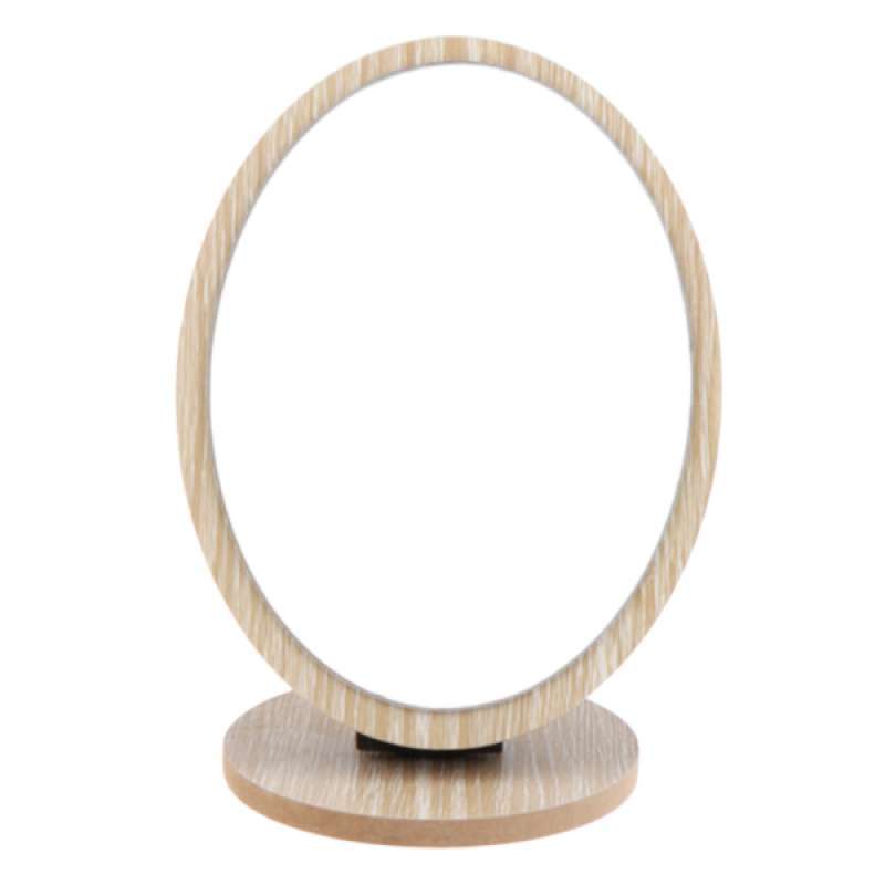 Jual Oval Wood Hd Desktop Vanity Bathroom Bedroom Makeup Mirror Portable Foldable Online Oktober 2020 Blibli Com