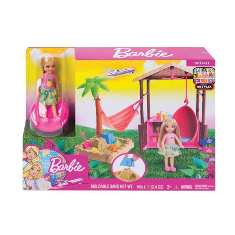 Jual Barbie Dreamhouse Travel Chelsea Tiki Hut Online September 2020 Blibli Com