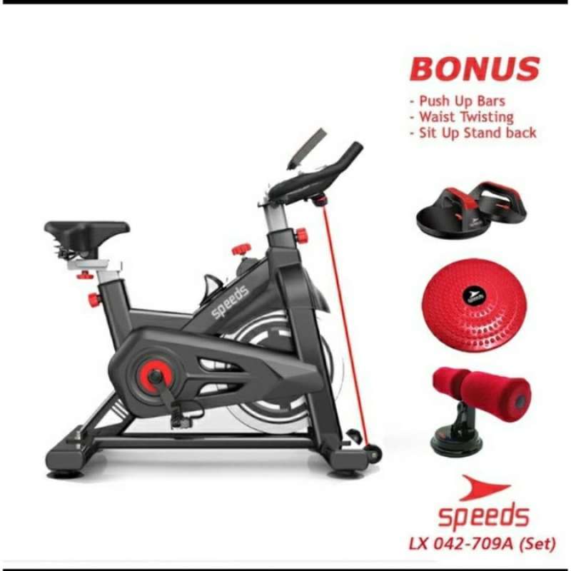 Jual Spinning Bike Sepeda Statis Alat Gym Speeds Lx 709a New Bonus Online Mei 2021 Blibli