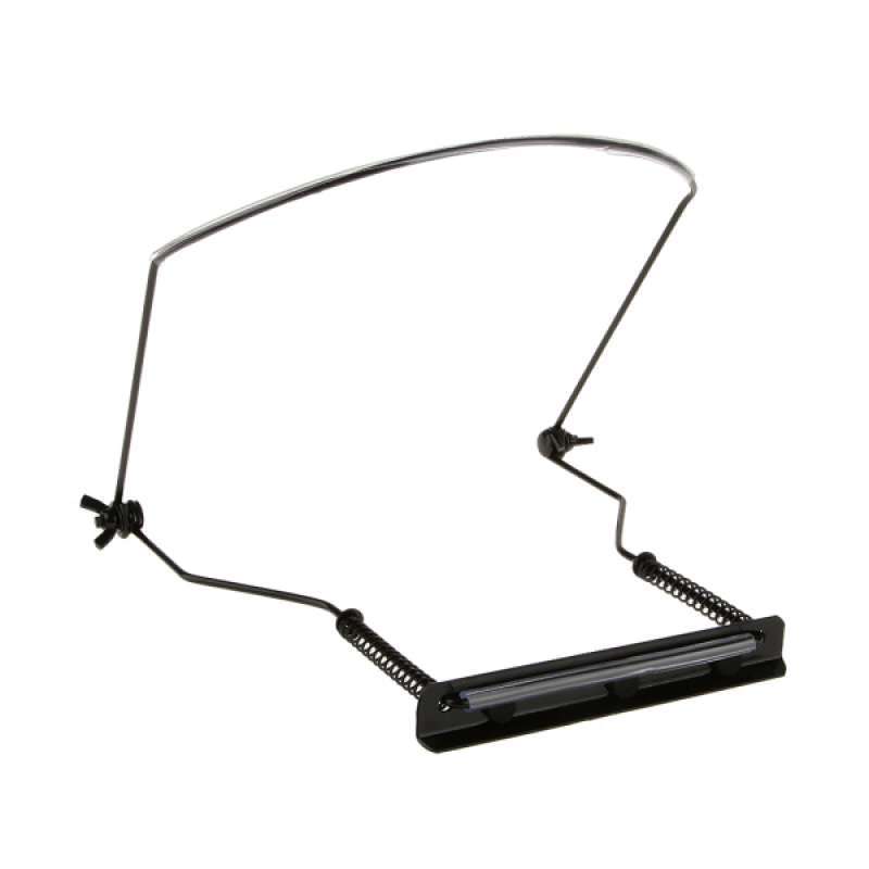 Gold Harmonica Stand 24-Hole Adjustable Metal Harmonica Neck Bracket with Rubber Neck Brace Harmonica Holder 