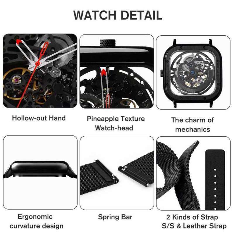 Jual Xiaomi Ciga T Series Jam Tangan Mechanical Watch Skeleton Online Desember 2020 Blibli