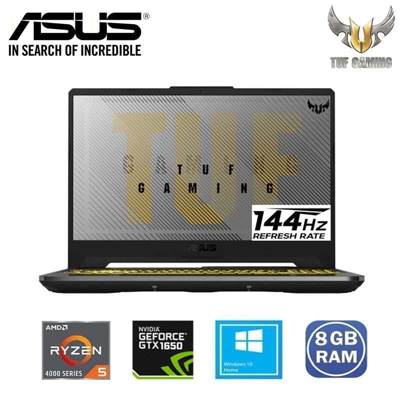 Jual Asus Tuf A15 Fx506ih R565b6t Gaming Laptop Ryzen 5 4600h 8gb 512gb Ssd Gtx1650 4gb Rgb Win10 Fhd Ips 144hz Fortress Grey Online Desember 2020 Blibli