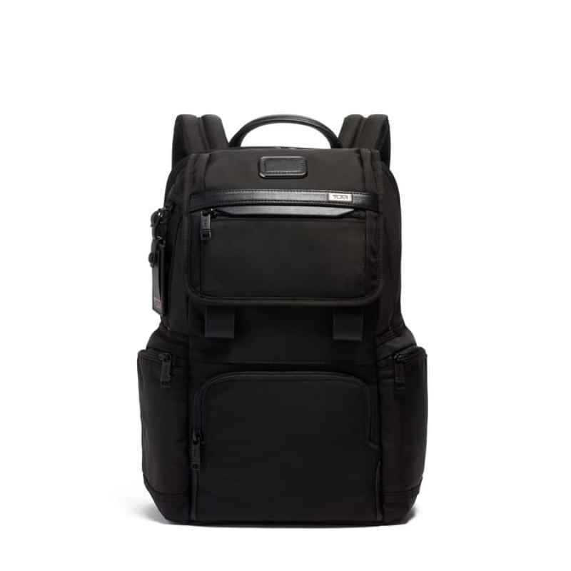 Jual TUMI Alpha 3 Flap Backpack - Black 