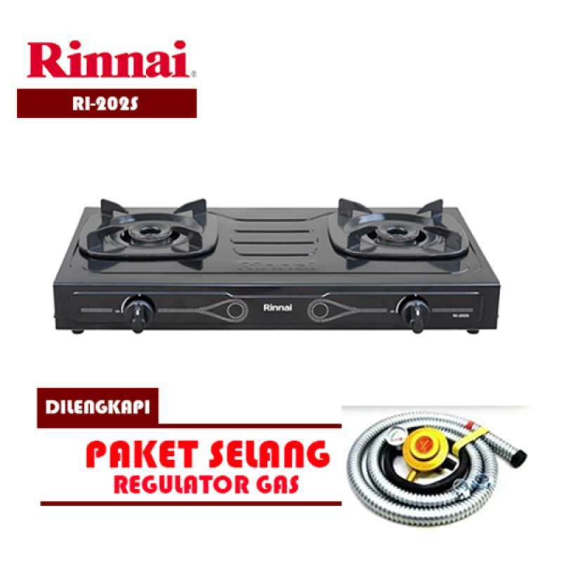 Jual Rinnai Ri 202s Kompor 2 Tungku Teflon Dilengkapi Selang Gas Online Desember 2020 Blibli
