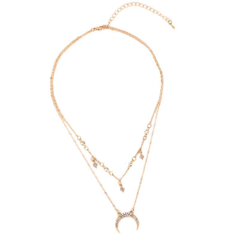 Promo Elegant Double Layer Necklace For 