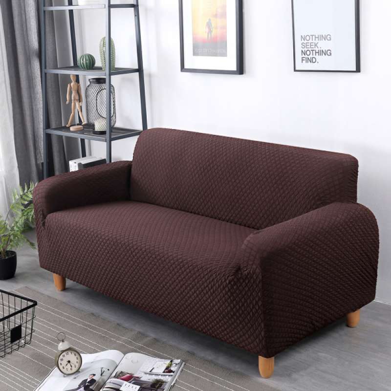 stretch fully covered 2 seater loveseat couch sofa cover protector