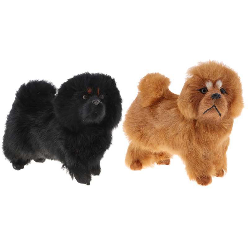 Jual 2pcs Realistic Statue Ornament Tibetan Mastiff Figurine Sculpture Home Decor Online November 2020 Blibli