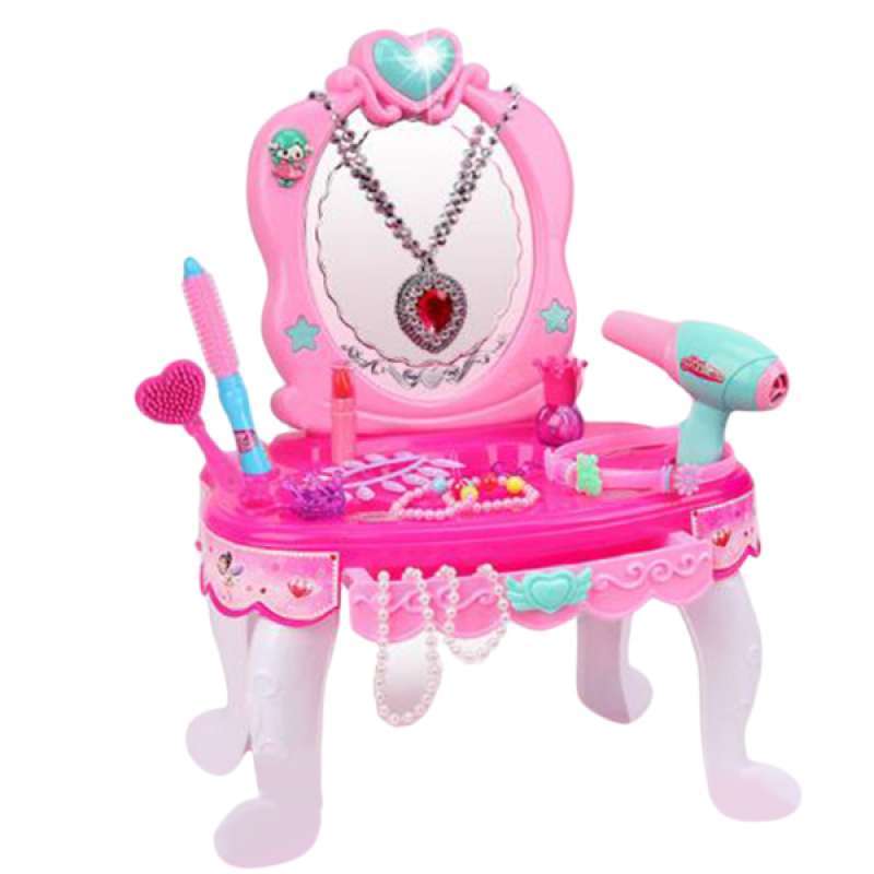 Jual Girls Role Play Set Dressing Table With Mirror Necklace Makeup Pretend Toys Online Oktober 2020 Blibli Com