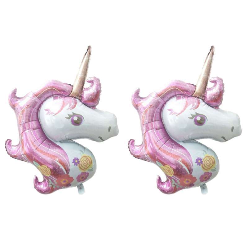 Jual 2x Cute Large Unicorn Foil Helium Balloons Wedding Baby Shower Party Decor Online Februari 2021 Blibli