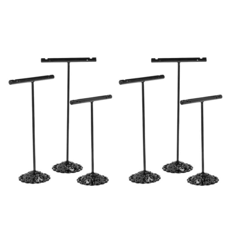 6pcs Metal Earring T Stand Display Jewelry Holder Showcase Storage Organizer 6pcs Metal Earring T Stand Display Jewelry Holder Showcase Storage Organizer