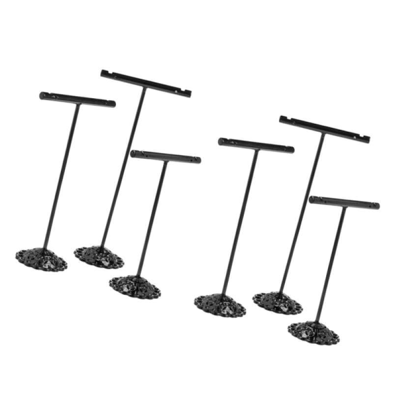 6pcs Metal Earring T Stand Display Jewelry Holder Showcase Storage Organizer 6pcs Metal Earring T Stand Display Jewelry Holder Showcase Storage Organizer