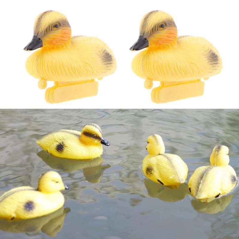 Jual 2pack Plastic Baby Duck Floating Decoy Yellow Ducks Outdoor Garden Pond Ornament Online September 2020 Blibli Com