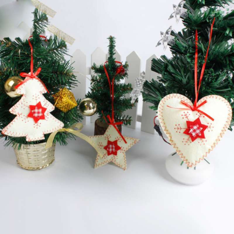 Jual 6pcs Set Christmas Non Woven Hanging Decoration Christmas Party Decoration Online November 2020 Blibli Com