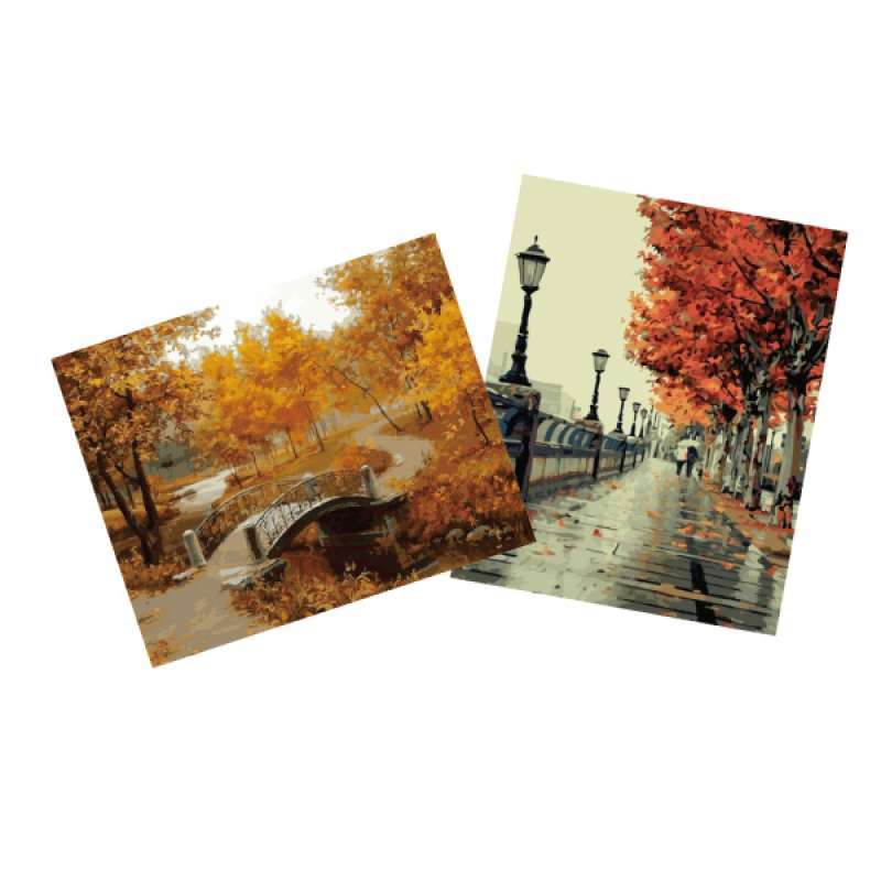Jual 2x Unframed Paint By Number Kit Oil Painting Canvas Pictures For Home Decor Online Maret 2021 Blibli