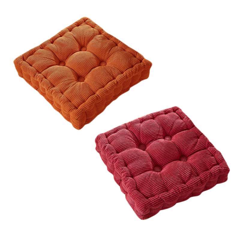Jual 2 Pieces Thickened Chair Cushion Seat Pad Removable Corduroy Cover Pads For Table Chair Decor Orange Rose Red Online Oktober 2020 Blibli Com