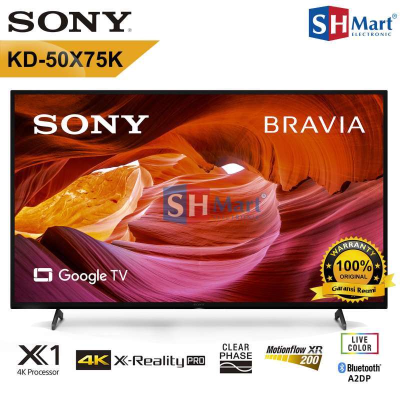 Jual Sony Bravia Led Tv 50 Inch Kd50x75k 4k Hdr Smart Google Tv