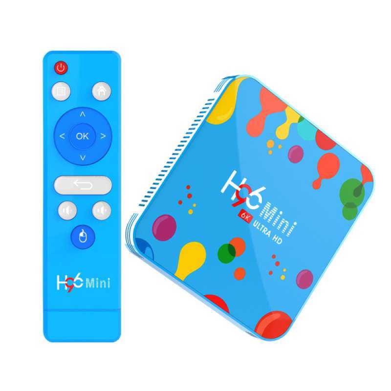 Jual H96 Max H6 4 128gb Smart Tv Box Quad Core 64 Bit Android 9 0 Dual Band 6k Eu Online November 2020 Blibli Com