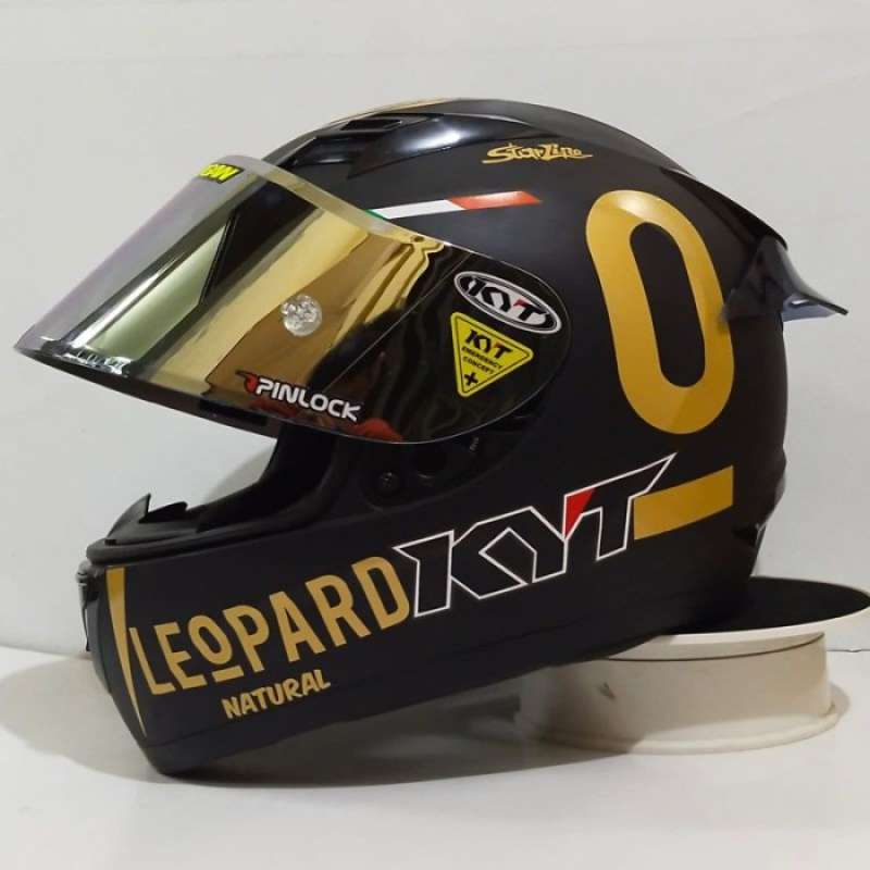 Promo Helm Full Face Kyt R10 Paket Ganteng Leopard Termurah M 5