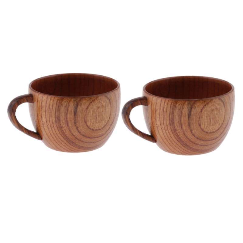 Jual Oem Natural Solid Wooden Tea Cups Beer Tumbler Coffee Wine Milk Kitchen Vintage Tea Service Wood Cup Insulated 2 Pcs 150ml 9 2 X 6 5cm Online Maret 2021 Blibli