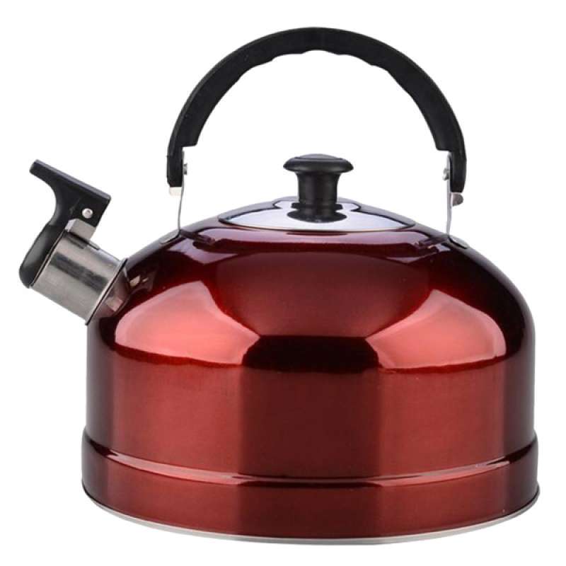 Jual Outdoor Camping Stainless Steel Whistling Kettle Kitchen Teapot Red 4l Online November 2020 Blibli