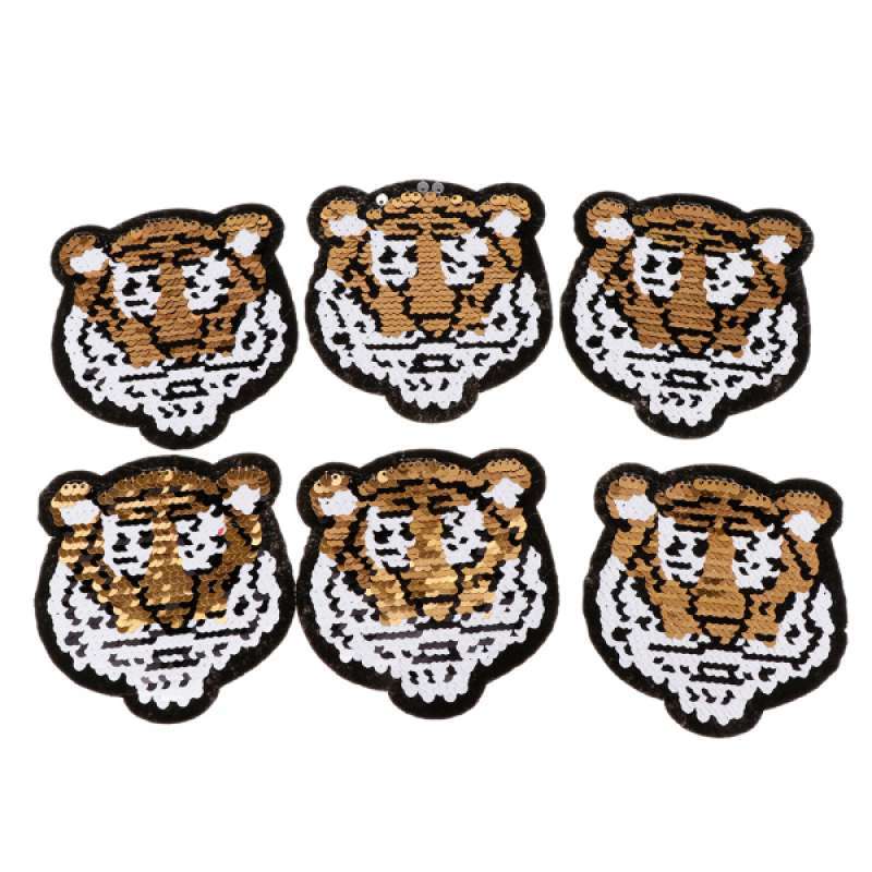 Jual 6 X Cute Diy Tiger Head Embroidery Appliques Stickers Patches Clothes Decor Online Oktober 2020 Blibli Com