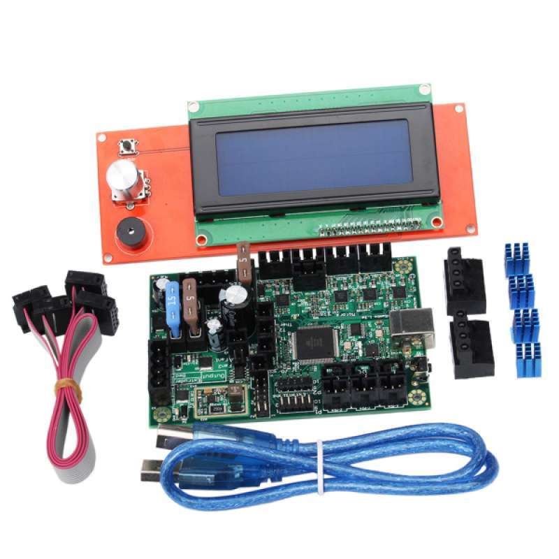 3D Printer Motherboard Parts for Reprap Mini-Rambo 1.3 +2004A LCD Display