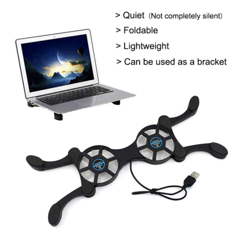 Jual Foldable Usb Notebook Cooler Cooling Pads For 7 15 Inches Notebook Laptop Online November 2020 Blibli