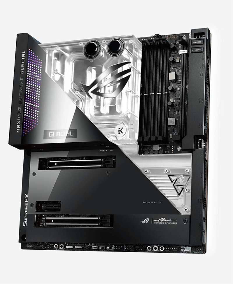 Asus Z590 Maximus Extreme Glacial Computer Motherboard Asus Rog