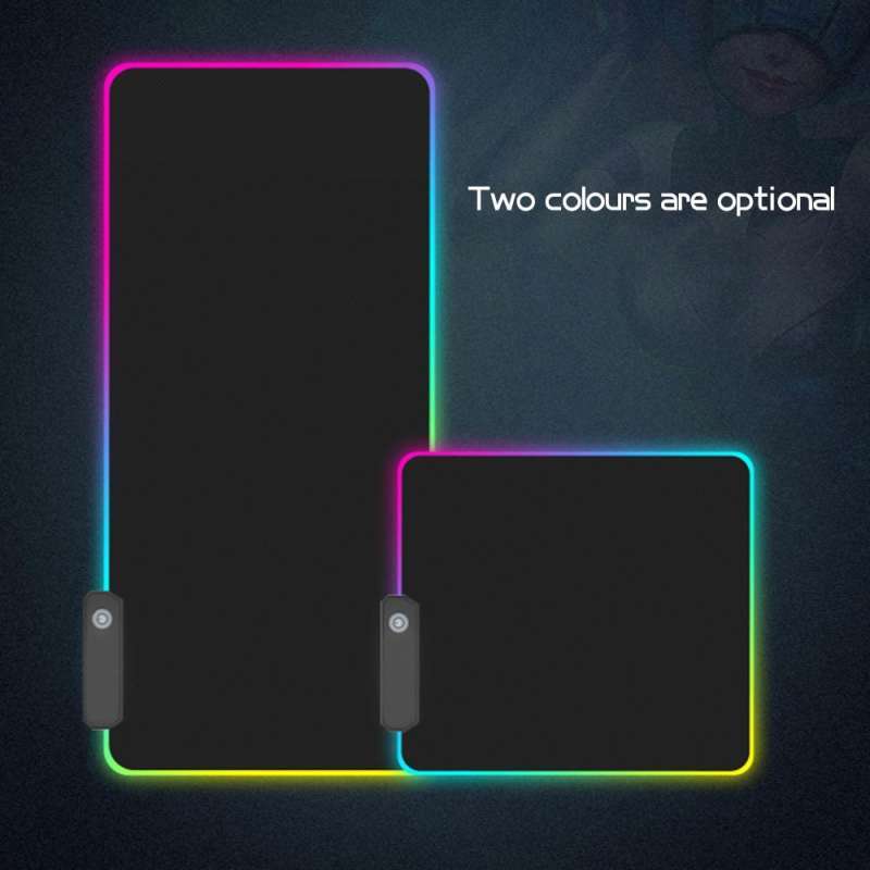 montian glowing led high precision gaming mouse pad rgb 300 x 780 x 4mm gibi black