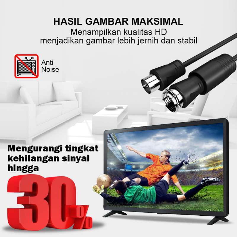 Jual 12m Kabel Antena TV Parabola CCTV Coaxial Cable Male to Male PX Online  Januari 2021 | Blibli
