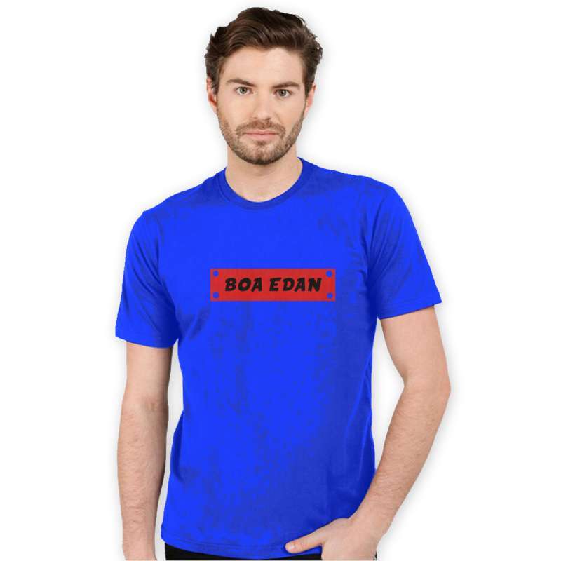 Jual Custom T Shirt Biru Boa Edan 