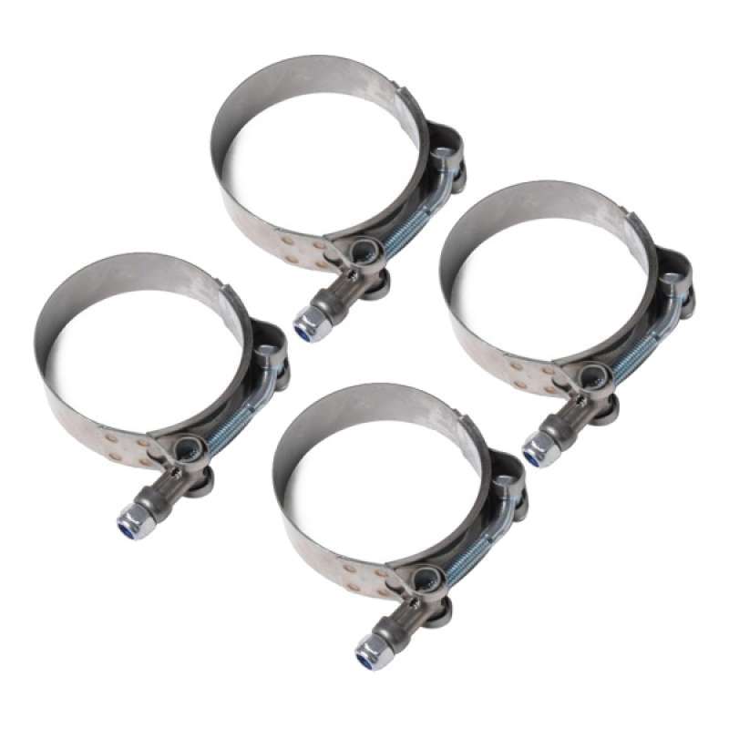 Pack of 4pcs Stainless Steel 64-74MM T-Bolt Clamp for Turbo Silicone Intercooler Intake Hose Clamp for 2.5 Hose 