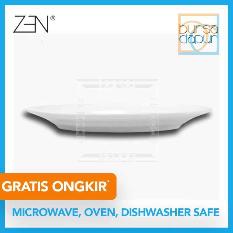 Jual Bursa Dapur Zen Porcelains Western Oval Rim 10 Ov 10r Piring Oval Online November 2020 Blibli Com