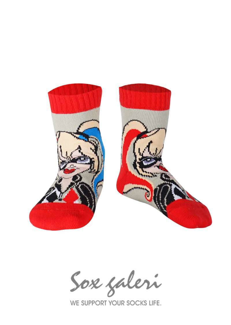 kaos kaki anak dc kaos kaki dc superhero girl harley quinn