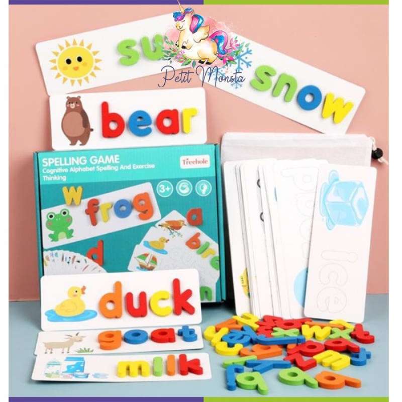 Jual Alphabet Spelling Time Game Belajar Mengenal Huruf Wooden Toys Online Oktober 2020 Blibli Com