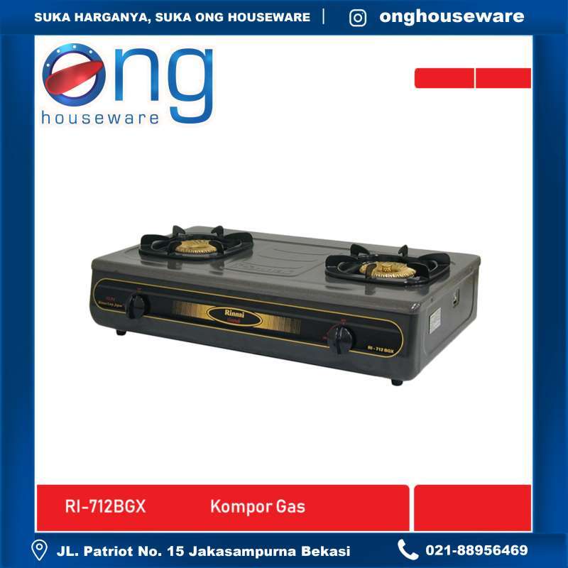 Jual Kompor Gas 2 Tungku Rinnai Ri 712bgx Ri712bgx Di Seller Ong Houseware Kota Bekasi Jawa Barat Blibli