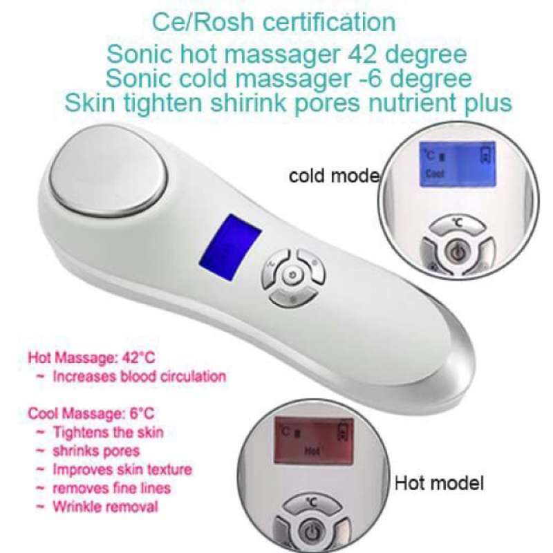 Jual Alat Kecantikan Setrika Wajah Hot And Cold Ultrasound Sonic Beauty Instrument Putih Di Seller Lanuya Store Indonesia Blibli