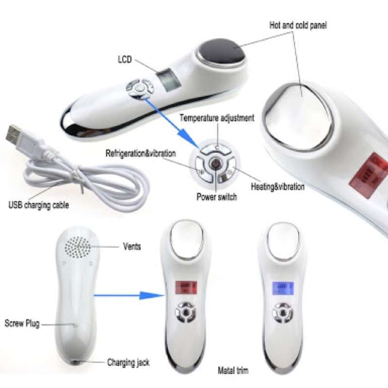Jual Alat Kecantikan Setrika Wajah Hot And Cold Ultrasound Sonic Beauty Instrument Putih Di Seller Lanuya Store Indonesia Blibli