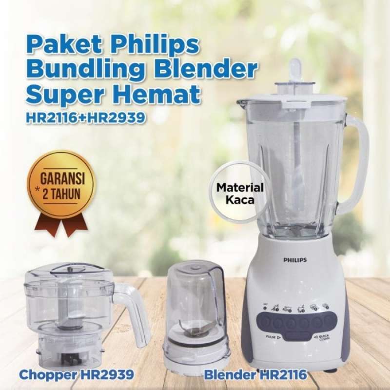 Jual Bundling Philips Hr2116 Blender Kaca 2 Liter Online Desember 2020 Blibli