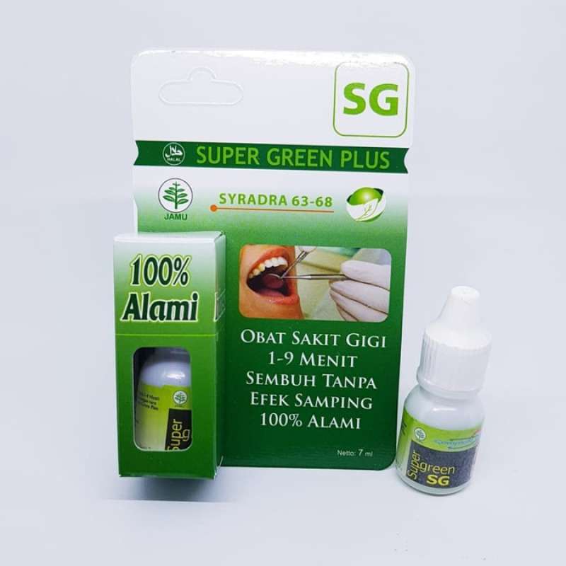 Jual Obat Sakit Gigi Sg Herbal Obat Sakit Gigi Berlubang Tetes Ampuh Alami Super Green Plus Obat Gigi Herbal Obat Sakit Gigi Berlubang Tetes Ampuh Alami Online Maret 2021 Blibli