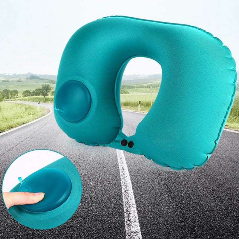 self inflating neck pillow