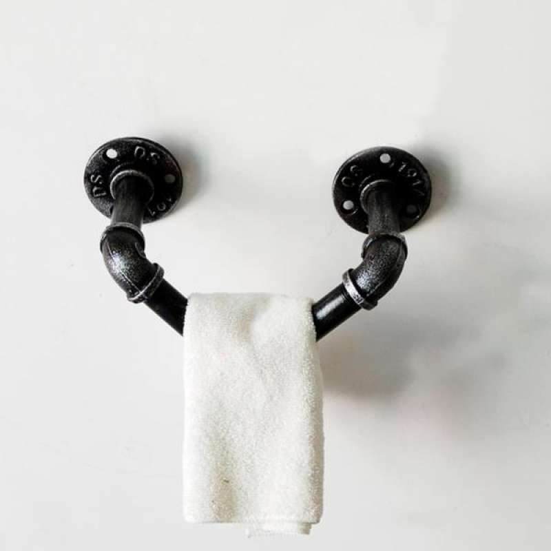 Jual Oem Antique Iron Pipe Wall Towel Hanger Hook Rack Wine Bottle Rack Ornament Online Februari 2021 Blibli
