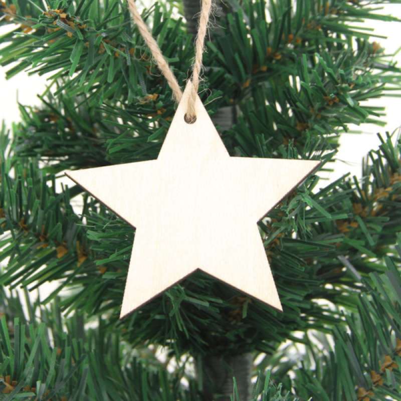 Jual 20pcs Blank Christmas Star Wooden Tags Xmas Tree Decorations Ornaments Online November 2020 Blibli Com