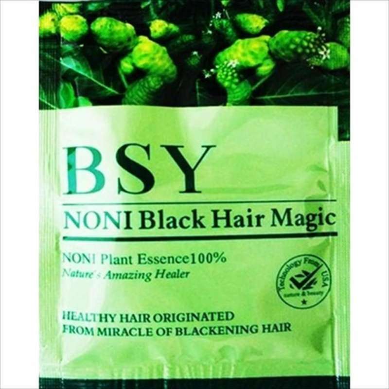Promo BSY Noni Black Hair Magic Shampoo Penghitam Rambut sachet Diskon 51%  di Seller toserbasarasa - Kapuk Muara, Kota Jakarta Utara | Blibli